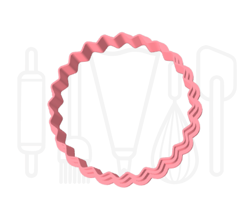 Fondant stempel Happy new year - 3D Geprint