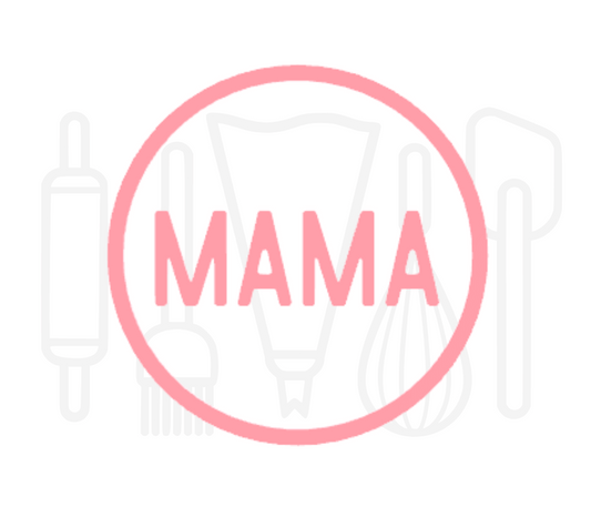Fondant stempel Mama - 3D Geprint