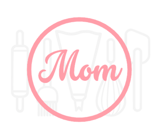 Fondant stempel Mom - 3D Geprint