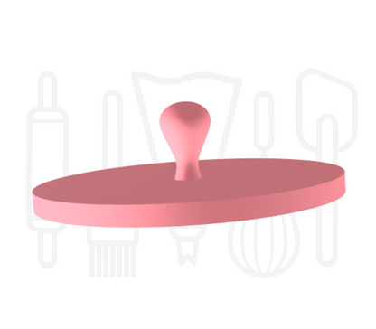 Fondant stempel Best dad met snor en bril - 3D Geprint